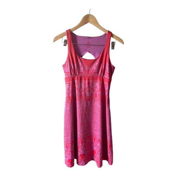 PRANA Holly Activewear Tank Top Dress Pink and Purple Size Medium - Picture 3 of 13